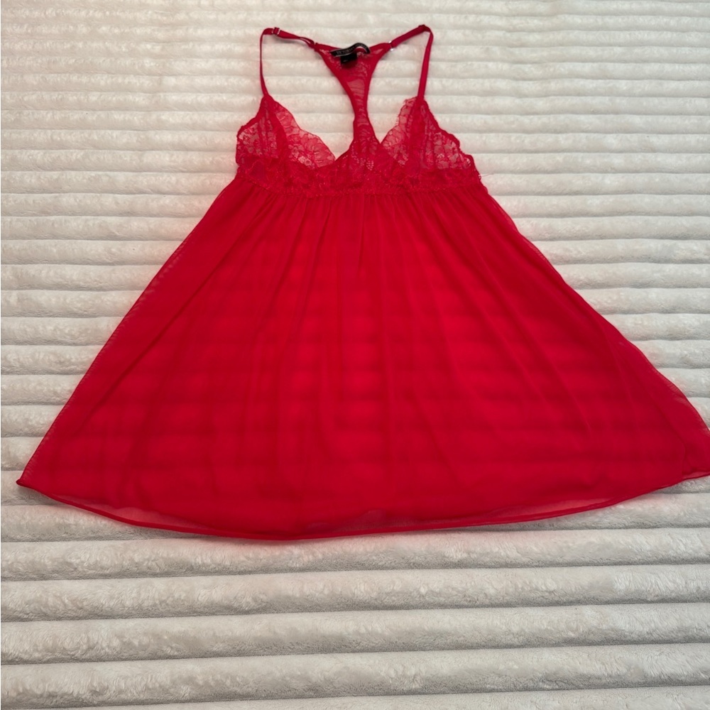 Victoria's Secret Red Lace Chemise